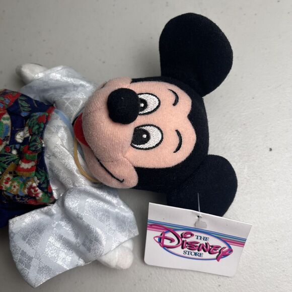 Disney Store Mickey Mouse Kimono Japan & Toga Towel Plush W/ Tags 9" Lot of 2 - Picture 9 of 16
